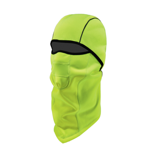 N-Ferno&reg; 6823 Wind-Proof Hinged Balaclava, Fleece, High-Visibility Lime Green Rideout Tool & Machine Inc.