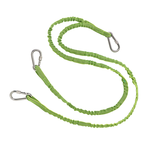 Squids&reg; 3311 Twin Leg Tool Lanyard, Bungee, Triple Carabiner Rideout Tool & Machine Inc.