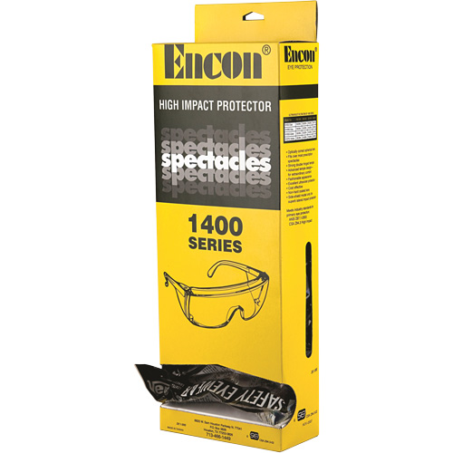 Veratti&reg; Tuff Spec&reg; 1400 Series Safety Glasses with Encon&reg; Dispenser Box, Clear Lens, ANSI Z87+/Meets/Exceeds CSA Z94.3 Rideout Tool & Machine Inc.