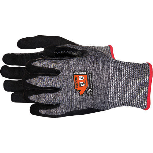 Gants en tricot de composite r&eacute;sistant aux coupures, Taille 6/T-petit, Calibre 13, Rev&ecirc;tement Mousse de nitrile, Enveloppe en Acier inoxydable/PEHP/TenActiv, ASTM ANSI niveau A7 Rideout Tool & Machine Inc.
