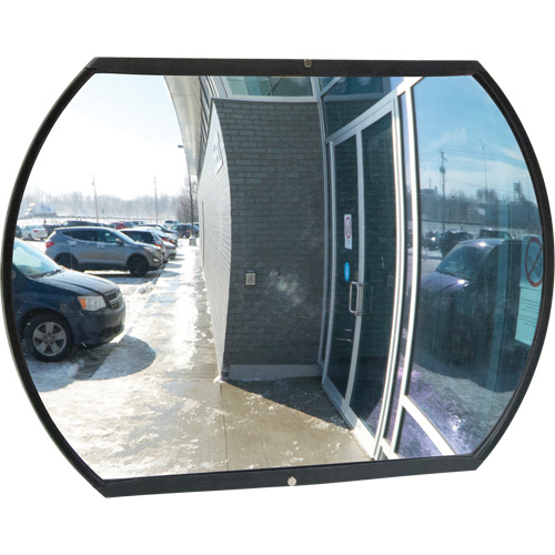 Miroir convexe rectangulaire/rond avec support, 20" h x 30" la, Int&eacute;rieur/Ext&eacute;rieur Rideout Tool & Machine Inc.