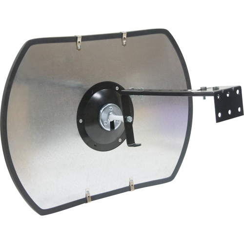 Roundtangular Convex Mirror with Bracket, 24" H x 36" W, Indoor/Outdoor Rideout Tool & Machine Inc.