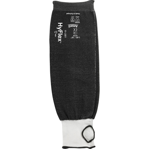 Manche r&eacute;sistant aux coupures HyFlex, PEHP, 16", ANSI/ISEA 105 niveau 3, Noir Rideout Tool & Machine Inc.