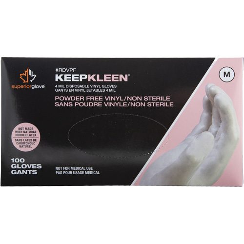 Disposable Gloves, Small, Vinyl, 4-mil, Powder-Free, White Rideout Tool & Machine Inc.