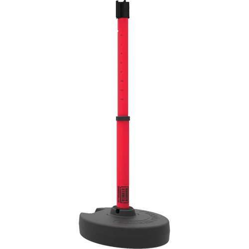 Base pour montant de barri&egrave;re PLUS, Hauteur de 42", Rouge Rideout Tool & Machine Inc.