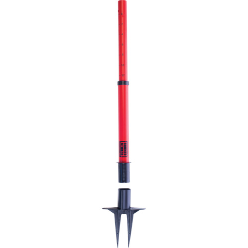 PLUS Barrier Post, 42" High, Red Rideout Tool & Machine Inc.