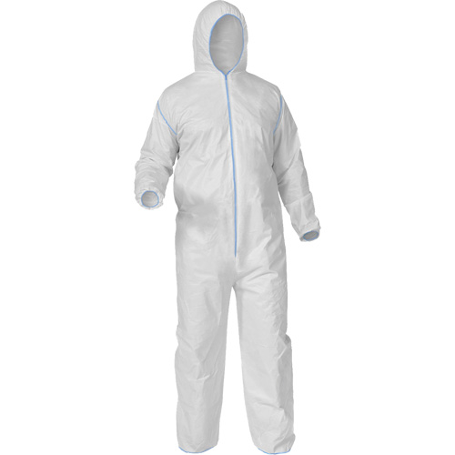 Protective Coveralls, Medium, White, Microporous Rideout Tool & Machine Inc.