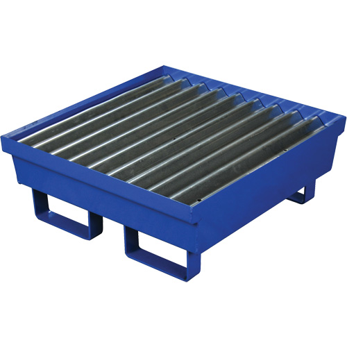 Steel Spill Containment Pallet, 17 US gal. Spill Capacity, 27" x 25.75" x 6" Rideout Tool & Machine Inc.