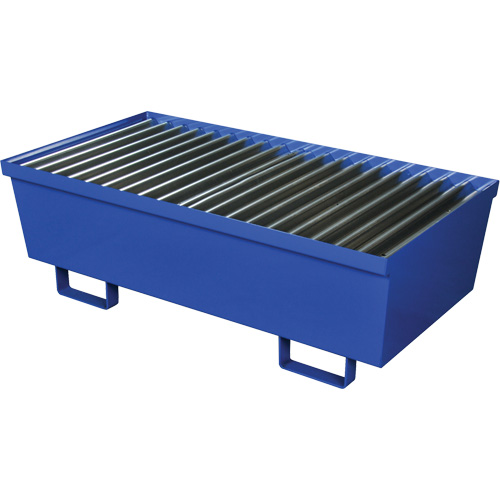 Palette de confinement des d&eacute;versements en acier, Capacit&eacute; de d&eacute;versement 74 gal. US, 27" x 51,25" x 13" Rideout Tool & Machine Inc.
