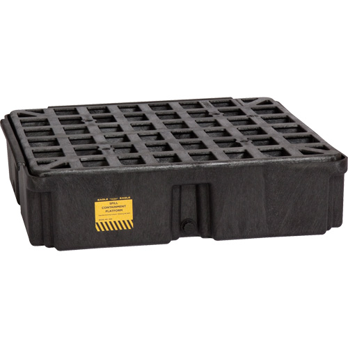 Modular Spill Platform, 15 US gal. Spill Capacity, 26" x 26.25" x 6.5" Rideout Tool & Machine Inc.