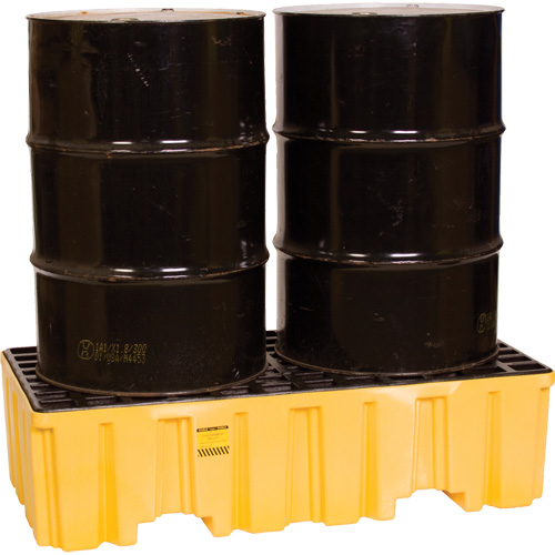 Palette de confinement des d&eacute;versements, Capacit&eacute; de d&eacute;versement 66 gal. US, 26,25" x 51" x 13,75" Rideout Tool & Machine Inc.