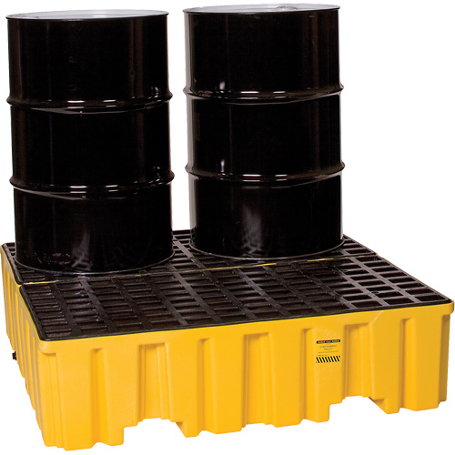 Palette de confinement des d&eacute;versements, Capacit&eacute; de d&eacute;versement 132 gal. US, 51" x 52,5" x 13,75" Rideout Tool & Machine Inc.