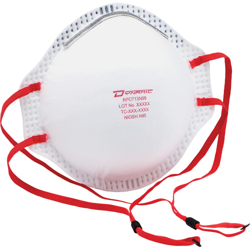Dynamic Particulate Respirator, N95, NIOSH Certified, One Size Rideout Tool & Machine Inc.