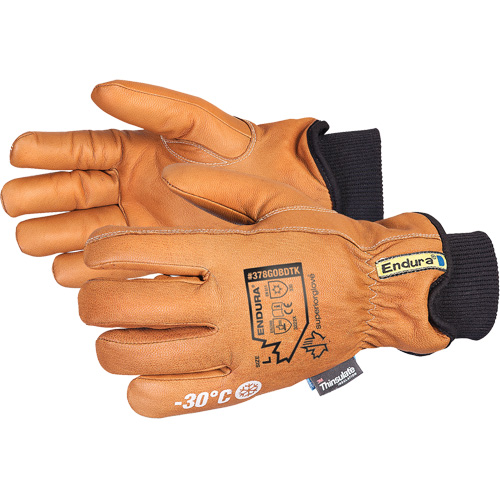 Gants de conducteur de luxe pour l'hiver Endura, T-petit, Paume en Cuir fleur de ch&egrave;vre, Thinsulate Rideout Tool & Machine Inc.