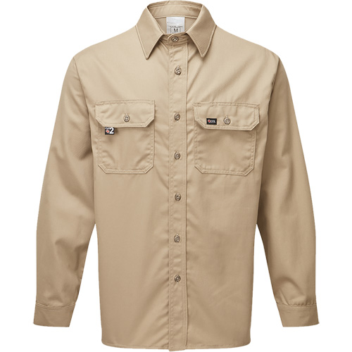 UltraSoft&reg; 7 oz. Deluxe Work Shirt, Medium (Tall), Khaki Rideout Tool & Machine Inc.