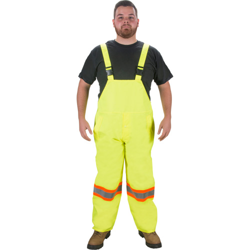 RZ1000 Rain Bib Pants, Polyester, Small, High Visibility Lime-Yellow Rideout Tool & Machine Inc.