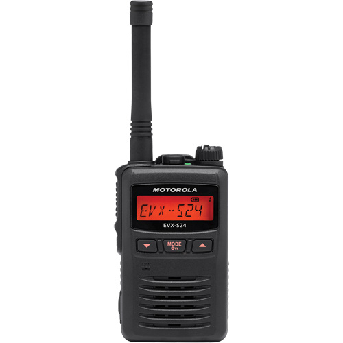 EVX-S24 Series Portable Radio, UHF Radio Band, 256 Channels, 200 000 sq. ft. Range Rideout Tool & Machine Inc.