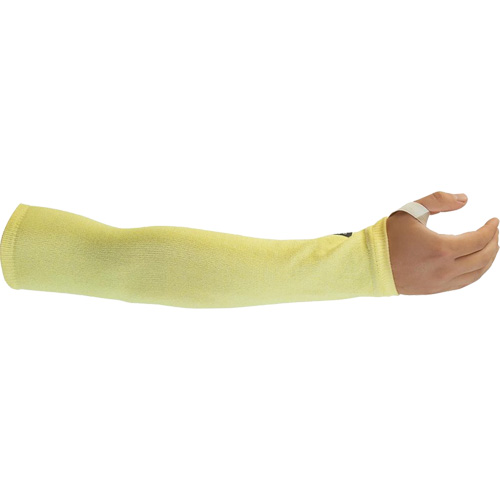 Cut-Resistant Sleeves, Kevlar&reg;, 14", ASTM ANSI Level A4, Yellow Rideout Tool & Machine Inc.