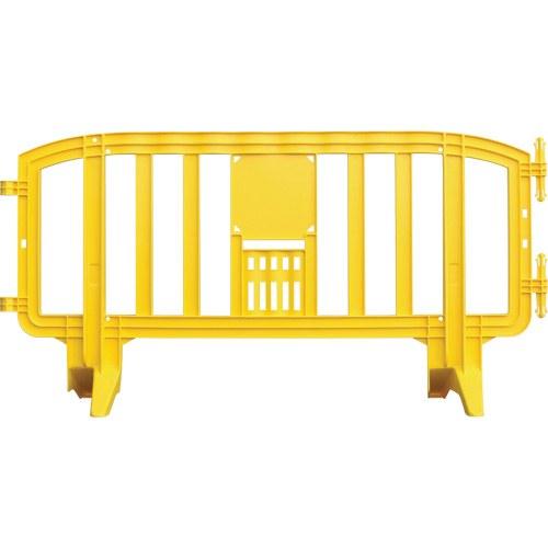 Movit Barricade, Interlocking, 78" L x 39" H, Yellow Rideout Tool & Machine Inc.