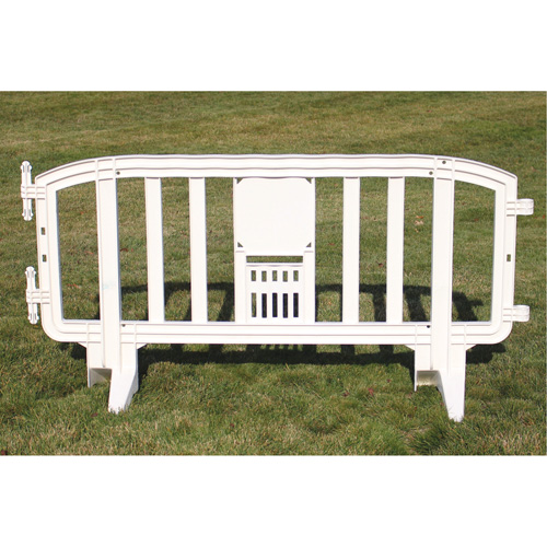Movit Barricade, Interlocking, 78" L x 39" H, White Rideout Tool & Machine Inc.