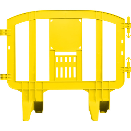 Minit Barricade, Interlocking, 49" L x 39" H, Yellow Rideout Tool & Machine Inc.