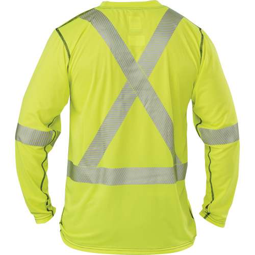 T-shirt &agrave; manches longues haute visibilit&eacute; Polartec Power Grid, Polyester, 2T-Grand, Jaune lime haute visibilit&eacute; Rideout Tool & Machine Inc.