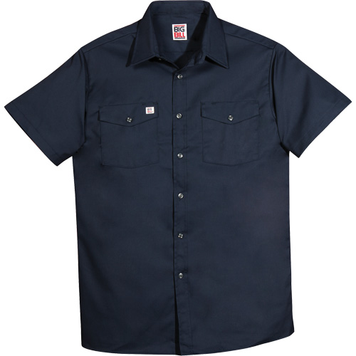 Chemise de travail &agrave; manches courtes en tissu crois&eacute;, Hommes, 4T-Grand, Bleu marine Rideout Tool & Machine Inc.