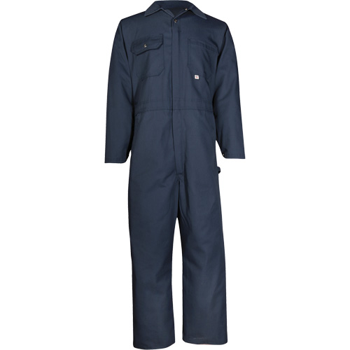 Twill Deluxe Coveralls, Men's, Navy Blue, Size 56 Rideout Tool & Machine Inc.