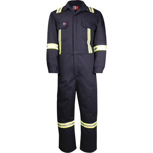 Combinaisons avec mat&eacute;riau r&eacute;fl&eacute;chissant de luxe Westex UltraSoft, Taille 36 (grande taille), Bleu marin, 8,7 cal/cm² Rideout Tool & Machine Inc.