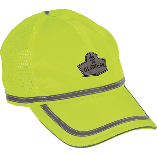 GloWear&reg; 8930 High Visibility Baseball Cap, High Visibility Lime-Yellow, Polyester Rideout Tool & Machine Inc.