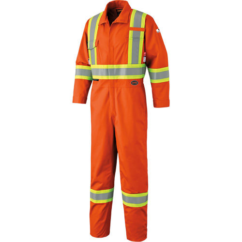 7705 FR-Tech&reg; High Visibility Coveralls, Size 36, Orange Rideout Tool & Machine Inc.