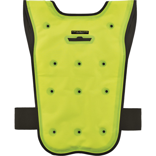 Veste refroidissante &agrave; &eacute;vaporation s&egrave;che &eacute;conomique Chill-Its 6687, Petit/Moyen, Jaune lime haute visibilit&eacute; Rideout Tool & Machine Inc.