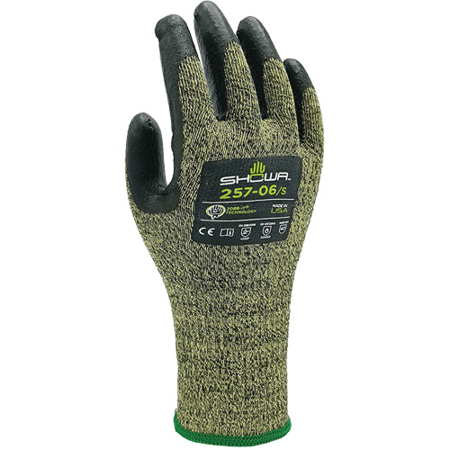 257 Cut Resistant Gloves, Size X-Large/9, 13 Gauge, Foam Nitrile Coated, Stainless Steel Shell, ANSI/ISEA 105 Level 7/EN 388 Level F Rideout Tool & Machine Inc.