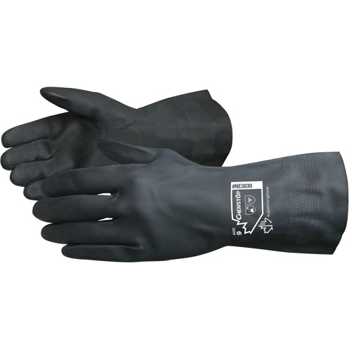 Chemstop Lined Chemical-Resistant Gloves, Size 7, 12" L, Neoprene, Flock-Lined Inner Lining, 30-mil Rideout Tool & Machine Inc.