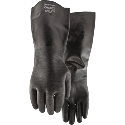 Gants r&eacute;sistants aux produits chimiques, Taille Grand/10, 18" lo, N&eacute;opr&egrave;ne, Doublure en Coton, 84-mil Rideout Tool & Machine Inc.