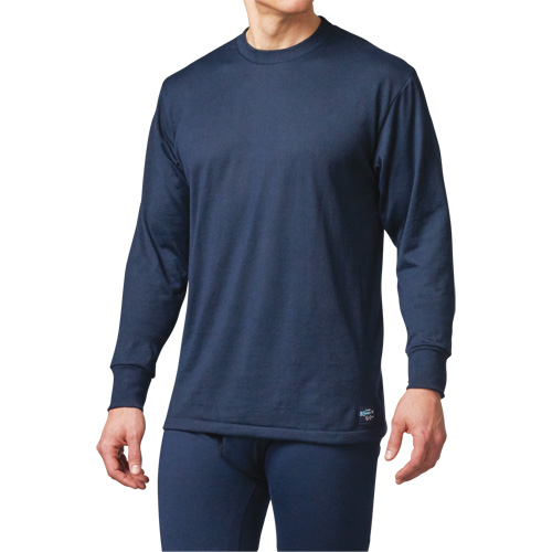 FR Base Layer Long Sleeve T-Shirt, Small, Navy Blue Rideout Tool & Machine Inc.