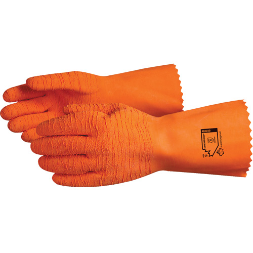Gants r&eacute;sistants aux produits chimiques Chemstop, Taille 8, 12" lo, Latex, Doublure en Jersey de coton Rideout Tool & Machine Inc.