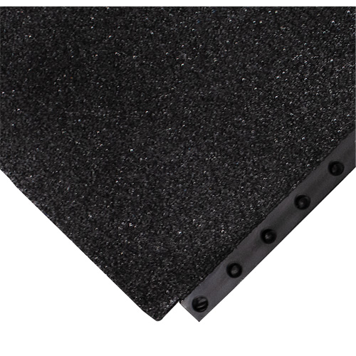 24/Seven&reg; Locksafe&reg; Anti-Fatigue Mat, Textured, 3' x 3' x 5/8", Black, Nitrile Rideout Tool & Machine Inc.