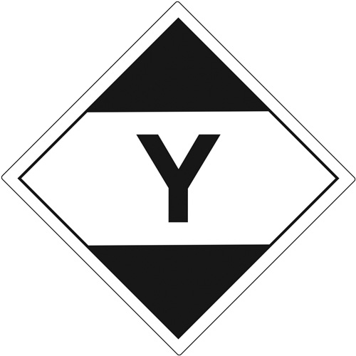 &eacute;tiquettes de quantit&eacute; limit&eacute;e pour transport a&eacute;rien Y, 4" lo x 4" la, Noir sur blanc Rideout Tool & Machine Inc.