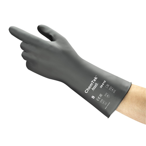 Gants r&eacute;sistants aux produits chimiques AlphaTec, Taille 8, 12" lo, Caoutchouc butyle/Viton, 0,3 mil Rideout Tool & Machine Inc.