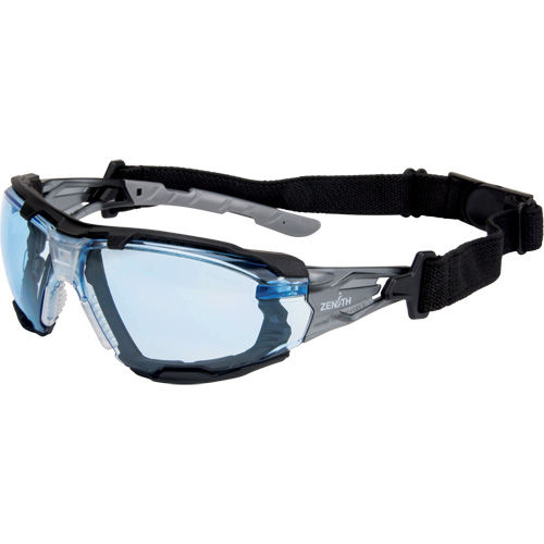 Z2900 Series Safety Glasses with Foam Gasket, Blue Lens, Anti-Scratch, ANSI Z87+/Meets/Exceeds CSA Z94.3 Rideout Tool & Machine Inc.