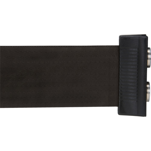 Wall Mount Barrier with Magnetic Tape, Steel, Screw Mount, 7', Black Tape Rideout Tool & Machine Inc.