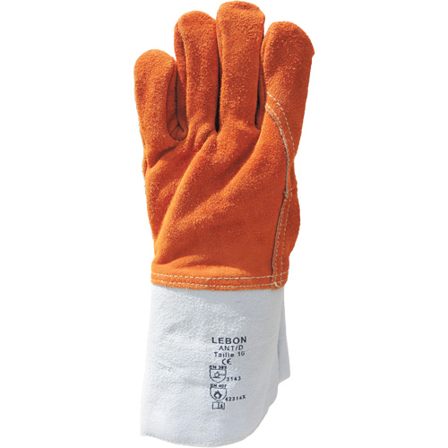 Lebon Heat Resistant Work Gloves, Leather, 10, Protects Up To 482° F (250° C) Rideout Tool & Machine Inc.