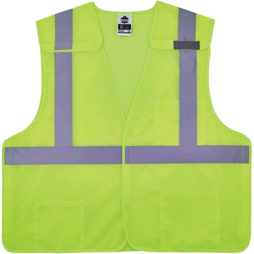 Gilet de s&eacute;curit&eacute; en maille GloWear 8217BA, Jaune lime haute visibilit&eacute;, Moyen/Petit, Polyester Rideout Tool & Machine Inc.