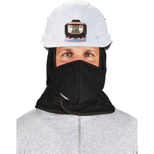 N-Ferno&reg; Winter Hard Hat Liner with Mouthpiece, Fleece Lining, One Size, Black Rideout Tool & Machine Inc.