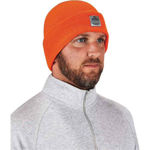 N-Ferno&reg; Rib Knit Beanie Hat, One Size, Orange Rideout Tool & Machine Inc.