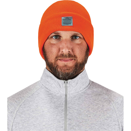 N-Ferno&reg; Rib Knit Beanie Hat, One Size, Orange Rideout Tool & Machine Inc.