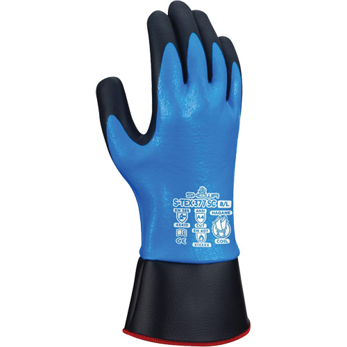 S-Tex 377SC Cut Resistant Gloves, Size Medium/7, 13 Gauge, Nitrile/Foam Nitrile Coated, Hagane Coil&reg; Shell, ASTM ANSI Level A4/EN 388 Level D Rideout Tool & Machine Inc.
