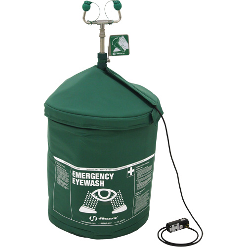 Portable Tempered Emergency Eyewash, Pressurized, 15 gal. Capacity, Meets ANSI Z358.1 Rideout Tool & Machine Inc.