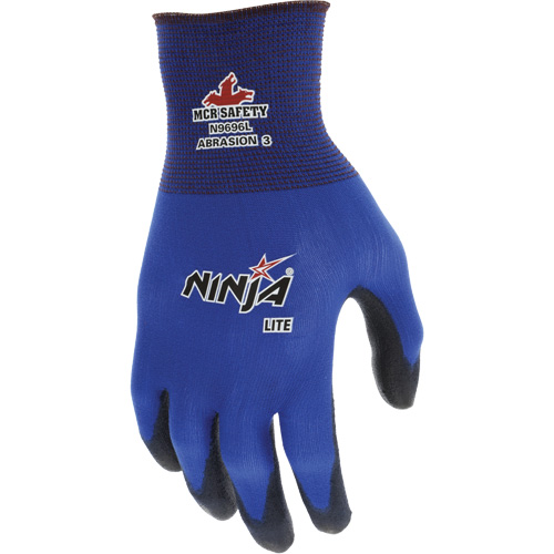 Gants enduits Lite Ninja, Grand, R&ecirc;vetement Polyur&eacute;thane, Calibre 18, Enveloppe en Nylon Rideout Tool & Machine Inc.